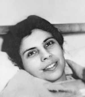 Foto em preto e branco da Beata Alexandrina