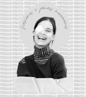 Foto em preto e branco de Chiara Corbella