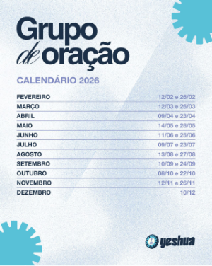 Calendário Grupo de Oração 2026